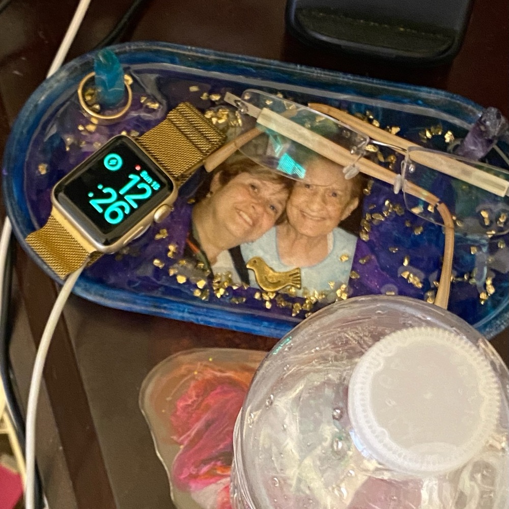 My personal beautiful nightstand dish tray